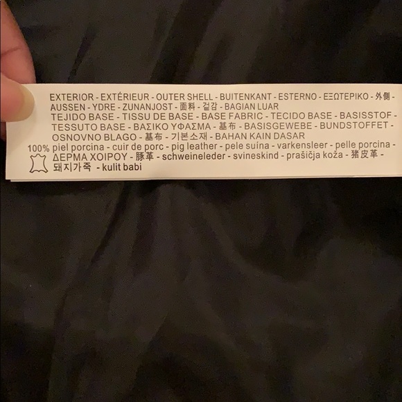 **NEW** Zara Metallic Leather Biker Jacket - Picture 7 of 8